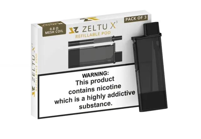 Zeltu X3 Pod ricaricabile 0.8 ohm riutilizzabile