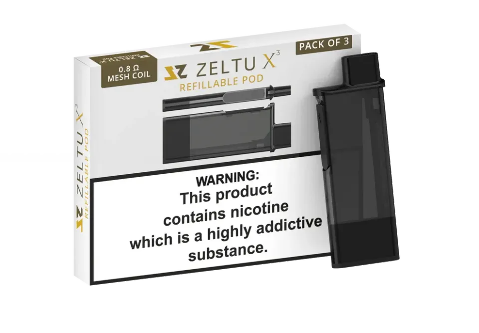 Zeltu X3 Pod ricaricabile 0.8 ohm riutilizzabile