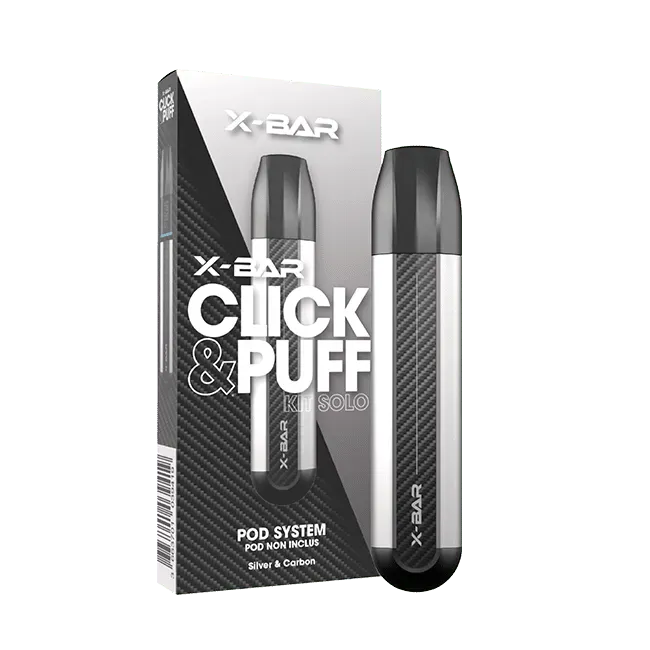 X-Bar Click & Puff Kit Solo sigaretta elettronica Silver