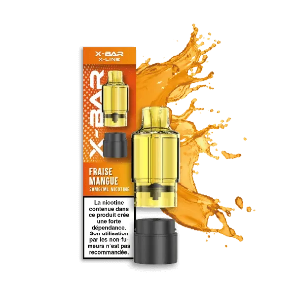 X-Bar X-Line Pod Strawberry Mango cartuccia fragola mango