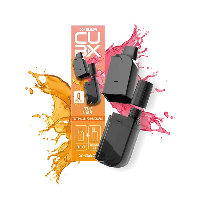 X-Bar CUBX 2 Pod Peach Ice 2 pezzi pesca ghiacciata