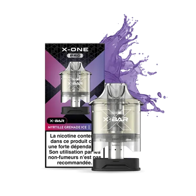 X-Bar X-One Pro Pod Mirtillo Melograno Ice 2pz