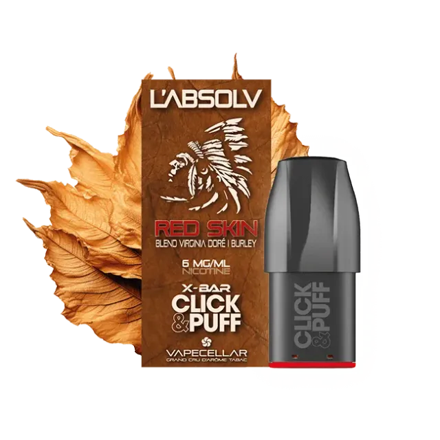 X-Bar Click & Puff Pod L'Absolv Red Skin fruttata