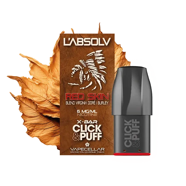 X-Bar Click & Puff Pod L'Absolv Red Skin fruttata