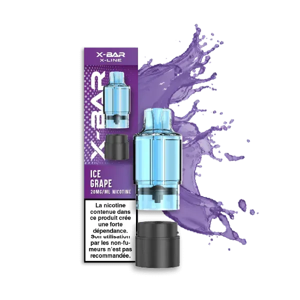 X-Bar X-Line Pod Grape Ice pod usa e getta fresca