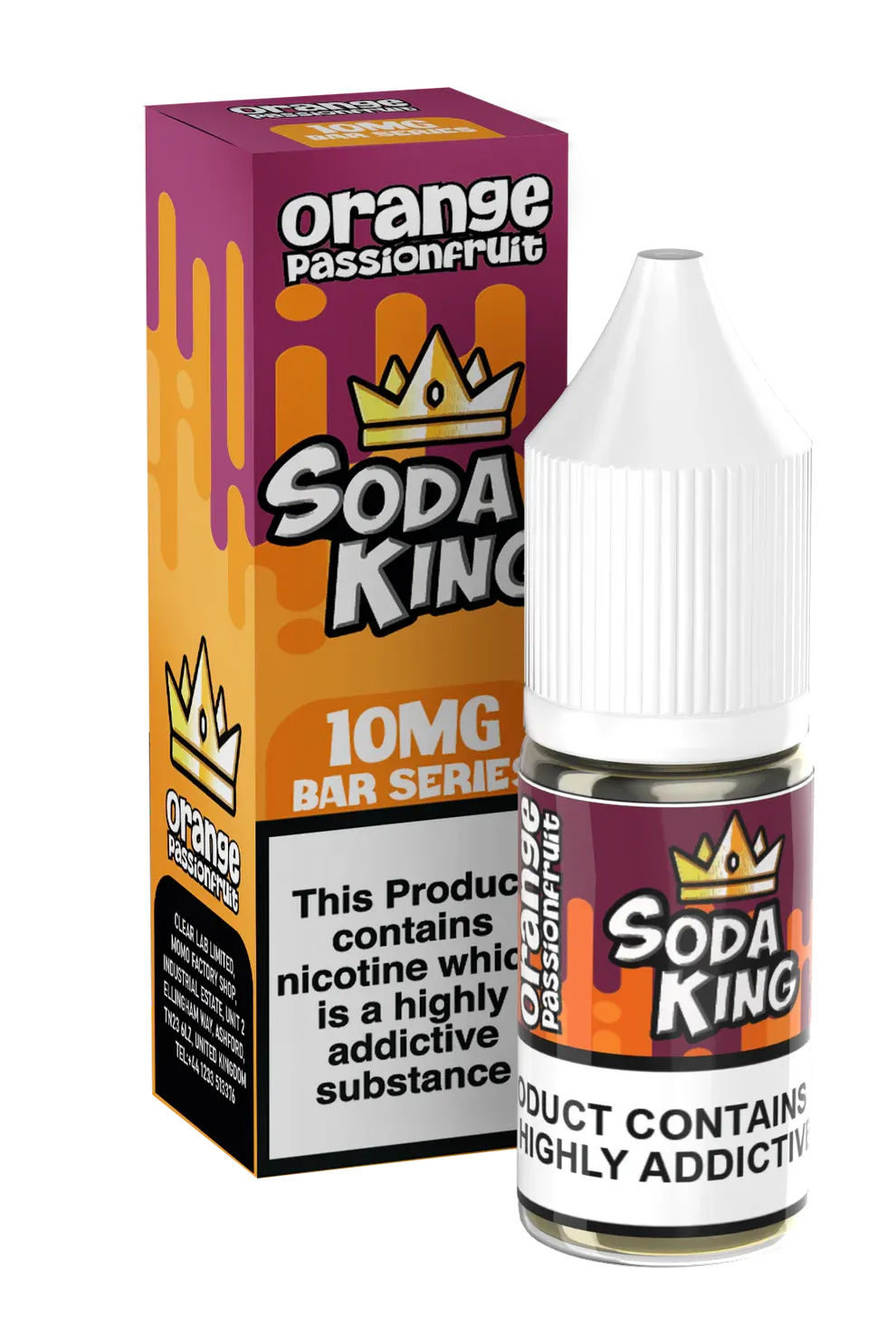 Zeltu Soda King Cherry Sour Raspberry liquido 10ml 10mg fruttato