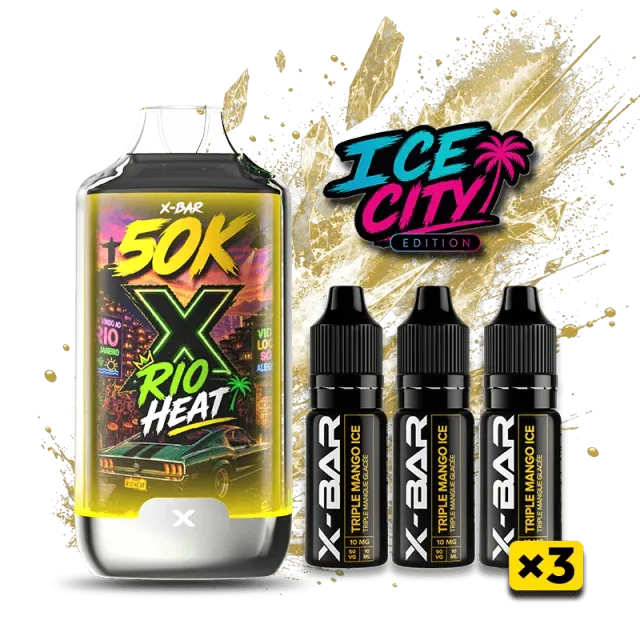 X-Bar 50K Ice City Rio Heat Usa e Getta Ghiacciato