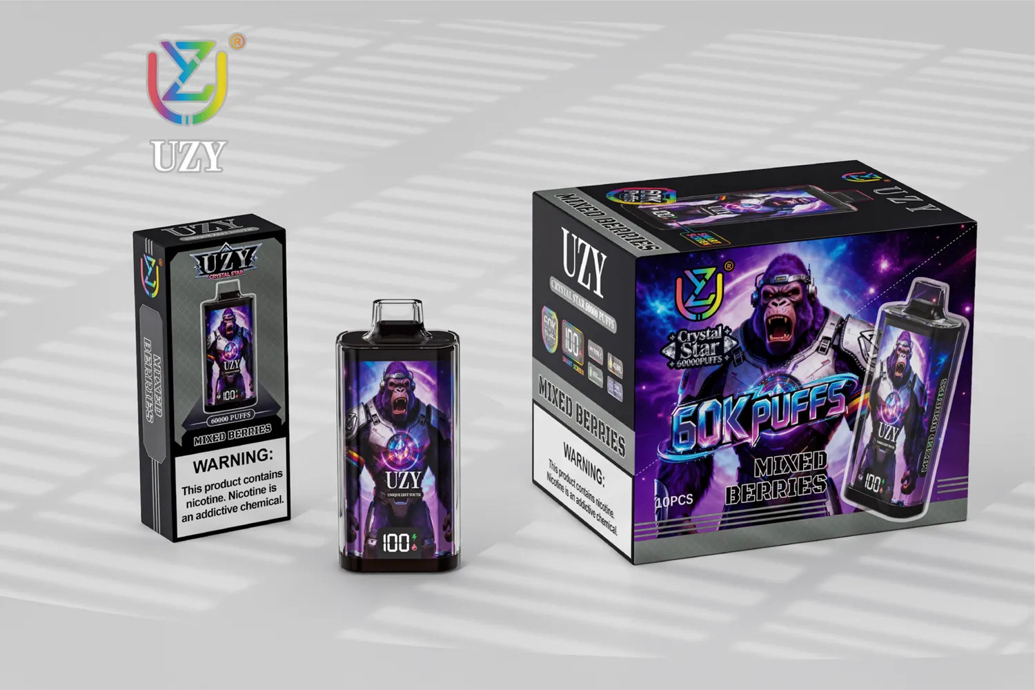 UZY Crystal Star 60000 Sigaretta Elettronica Usa e Getta 40ml