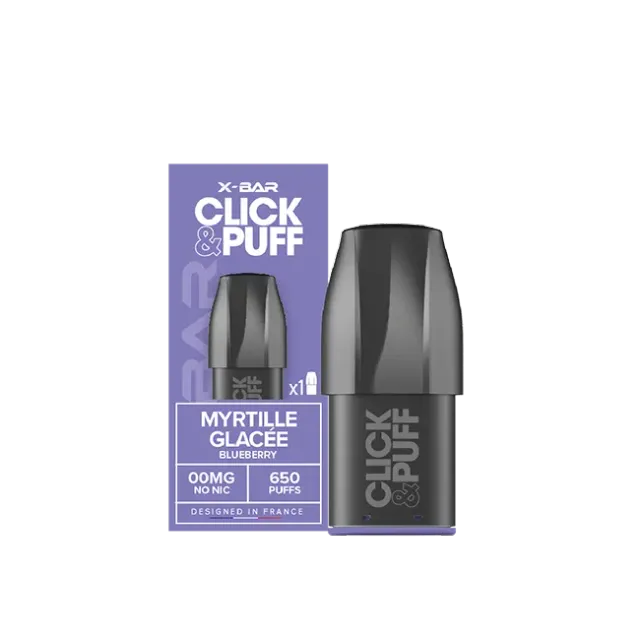 X-Bar Click & Puff pod Ice Blueberry mirtillo ghiacciato