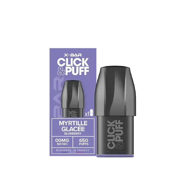 X-Bar Click & Puff pod Ice Blueberry mirtillo ghiacciato