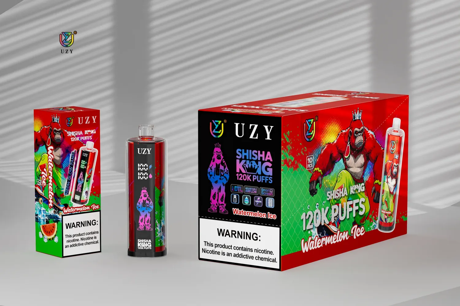 UZY Shisha Hookah King 120K Sigaretta Elettronica Usa e Getta 64ml