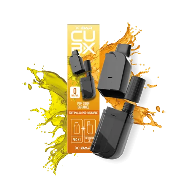 X-Bar 650 Cub-X Pod Pop Corn Caramel 2 pezzi dolce