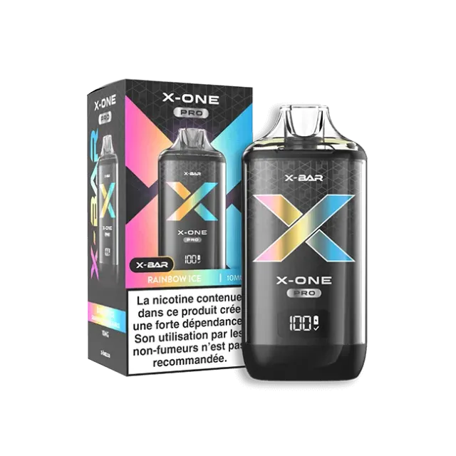 X-Bar X-One Pro kit rainbow ice ricaricabile fruttato fresco