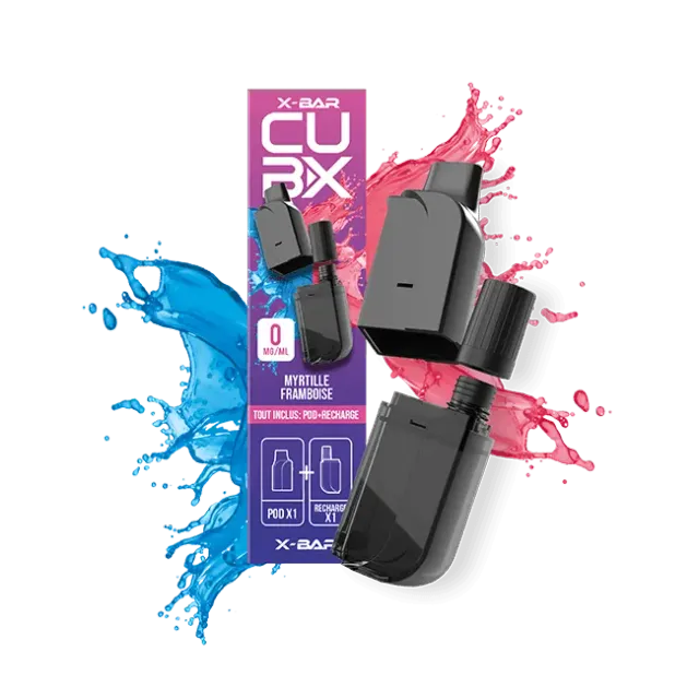 X-Bar CUB-X 2 pod Blueberry Raspberry mirtillo