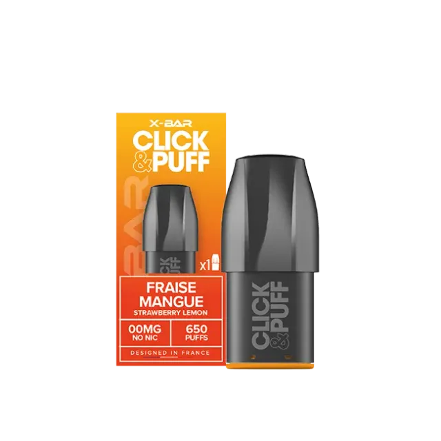 X-Bar 650 Click & Puff pod Strawberry Mango