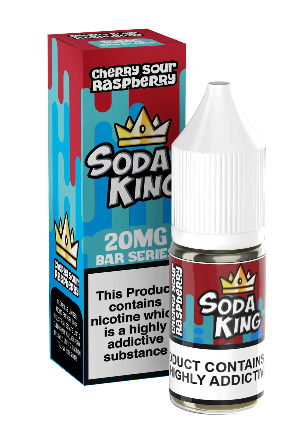 Zeltu Soda King Cherry Sour Raspberry liquido 10ml 10mg fruttato