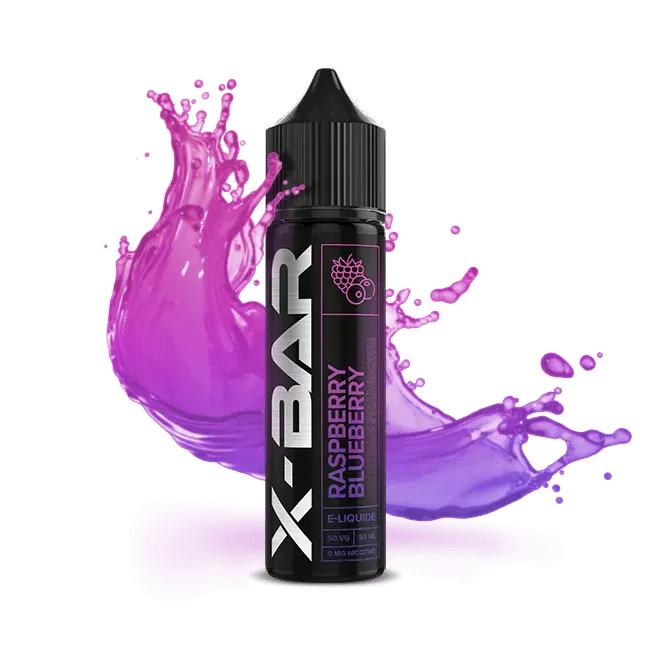 X-Bar 650 Raspberry Blueberry liquido 50ml lampone mirtillo