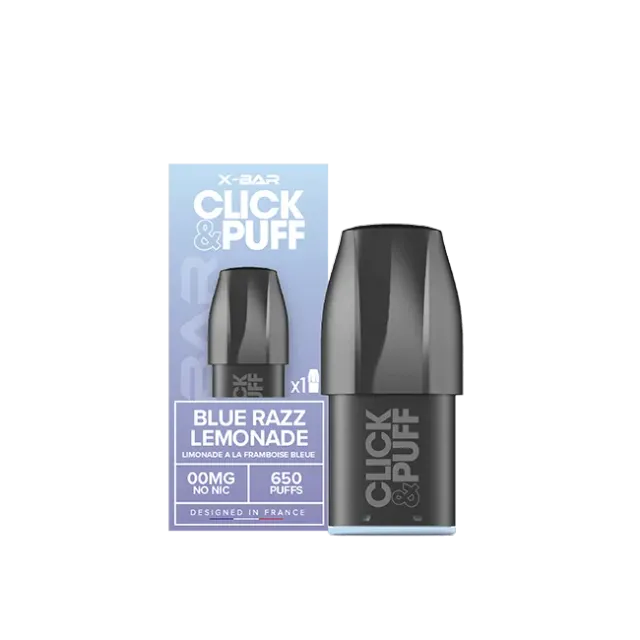 X-Bar 650 Click & Puff pod Blue Razz Lemonade