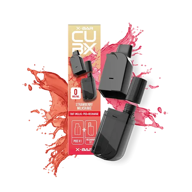 X-Bar CUBX 2 pod Strawberry Milkshake 2 pezzi cremoso