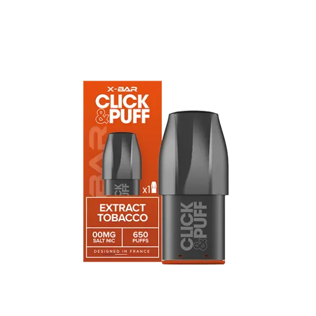 X-Bar Click & Puff Pod Extract Tobacco tabaccoso