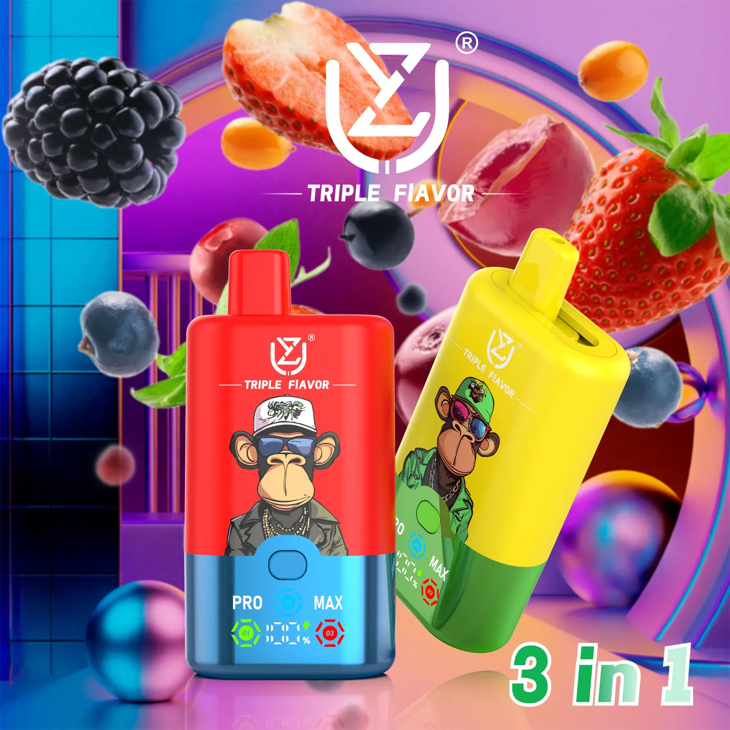 UZY Triple Flavor 60000 Sigaretta Elettronica Usa e Getta 54ml