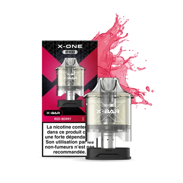 X-Bar X-One Pro Red Berry Pod Ricambio x2 Frutti