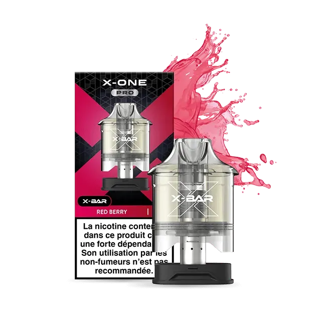 X-Bar X-One Pro Red Berry Pod Ricambio x2 Frutti