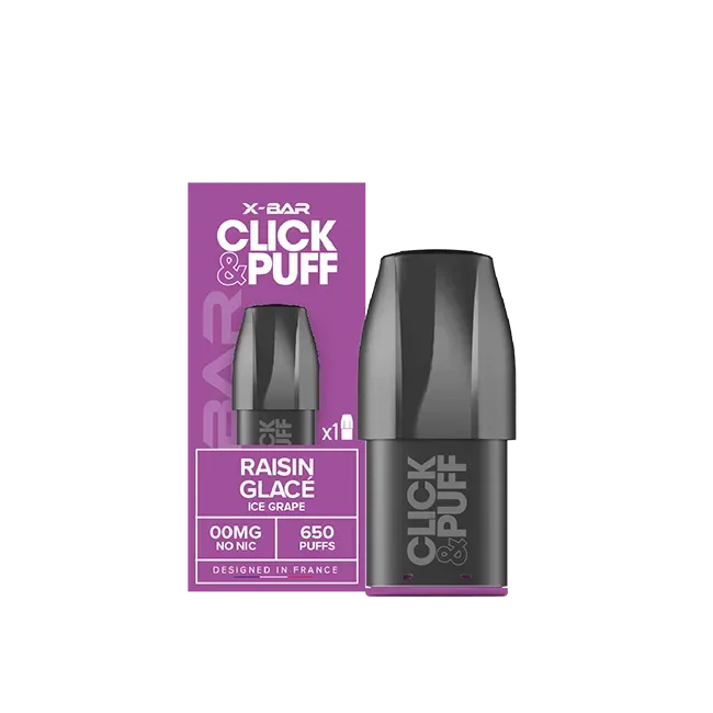 X-Bar Click & Puff Pod Ice Grape singolo fresco
