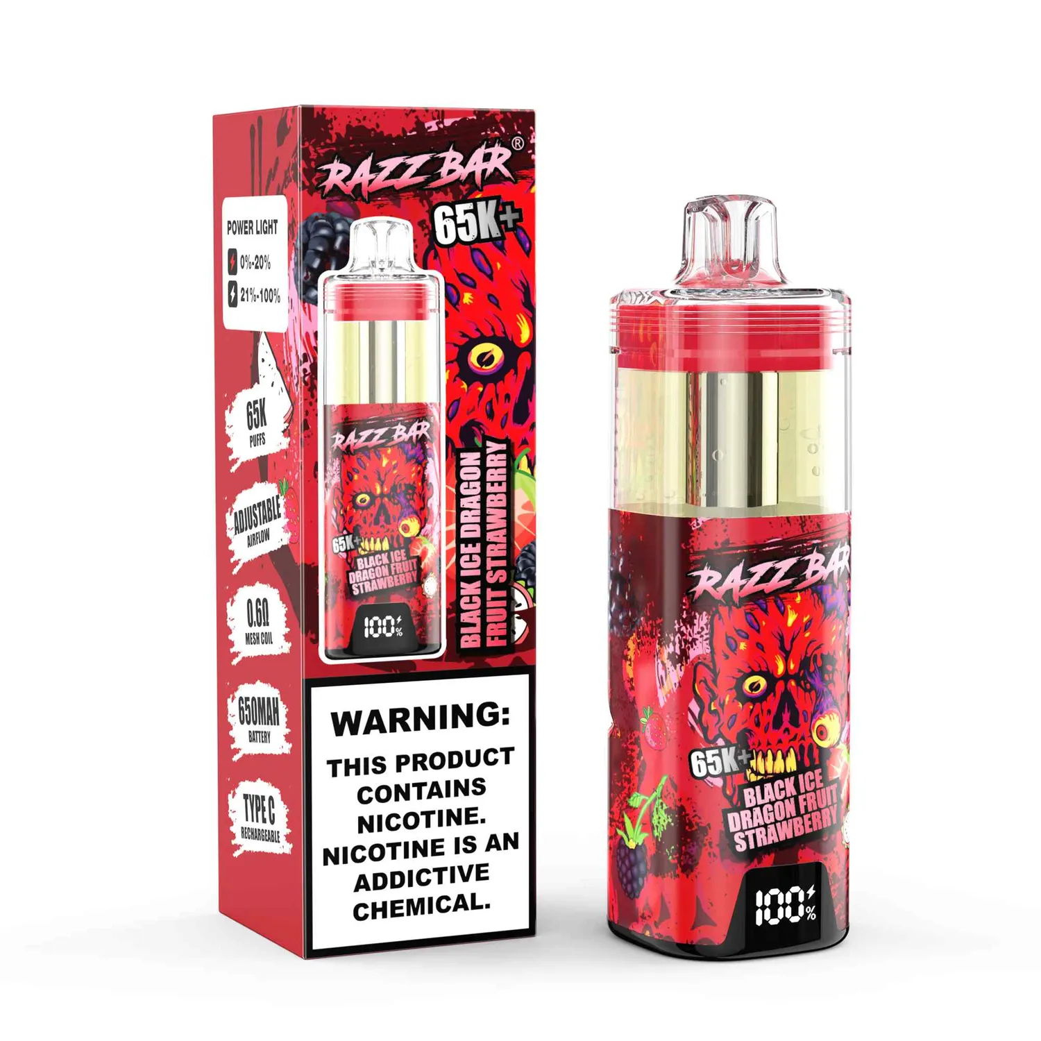 Razz Bar 65K+ puff usa e getta big cloud