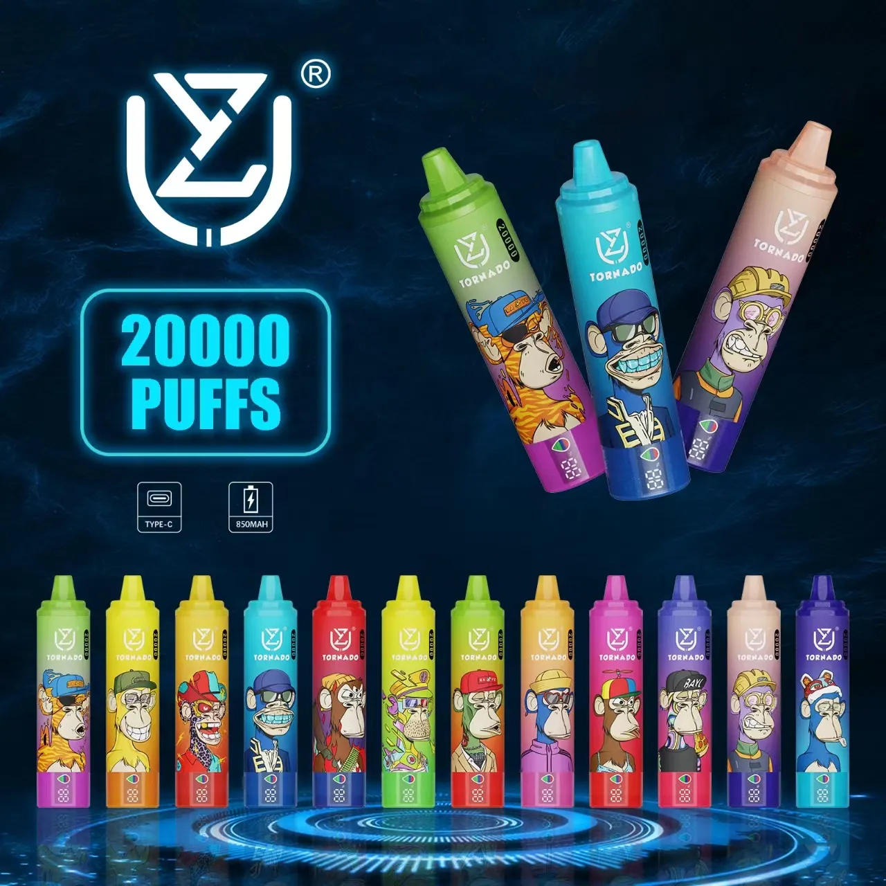 UZY Tornado 20000 Sigaretta Elettronica Usa e Getta 28ml 20K Puff