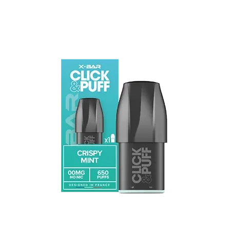 X-Bar Click & Puff Pod Crispy Mint