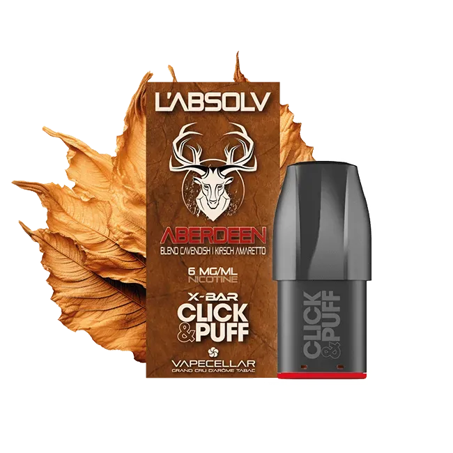X-Bar 650 Click & Puff Aberdeen pod tabacco 1pz
