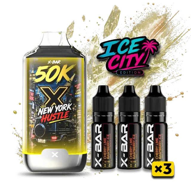 X-Bar 50K Ice City New York Hustle Monouso Ghiacciata