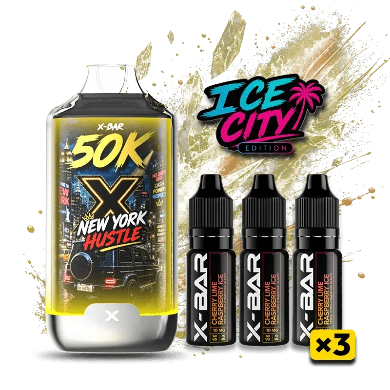 X-Bar 50K Ice City New York Hustle Monouso Ghiacciata
