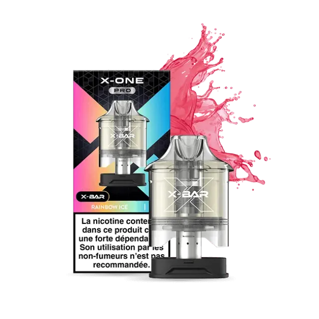 X-Bar X-One Pro pod Rainbow Ice 2 pezzi fruttata