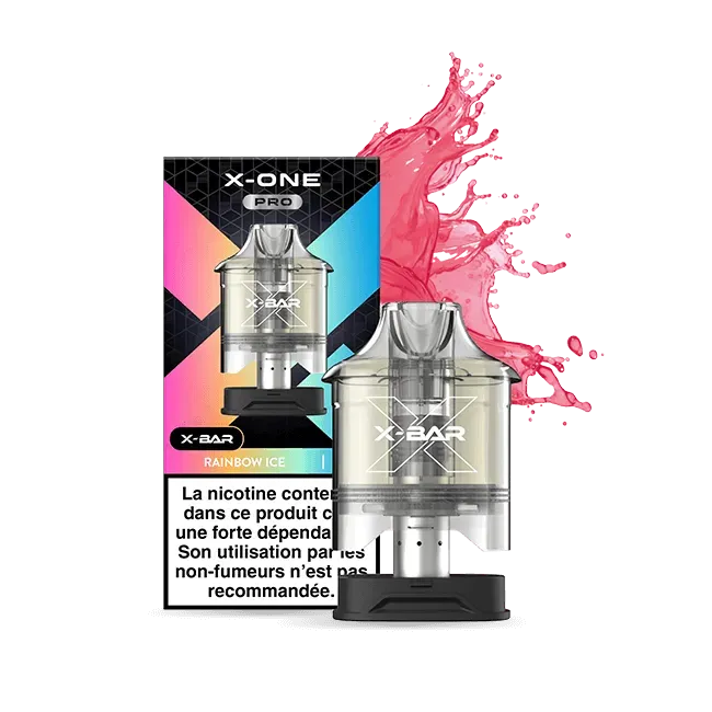 X-Bar X-One Pro pod Rainbow Ice 2 pezzi fruttata