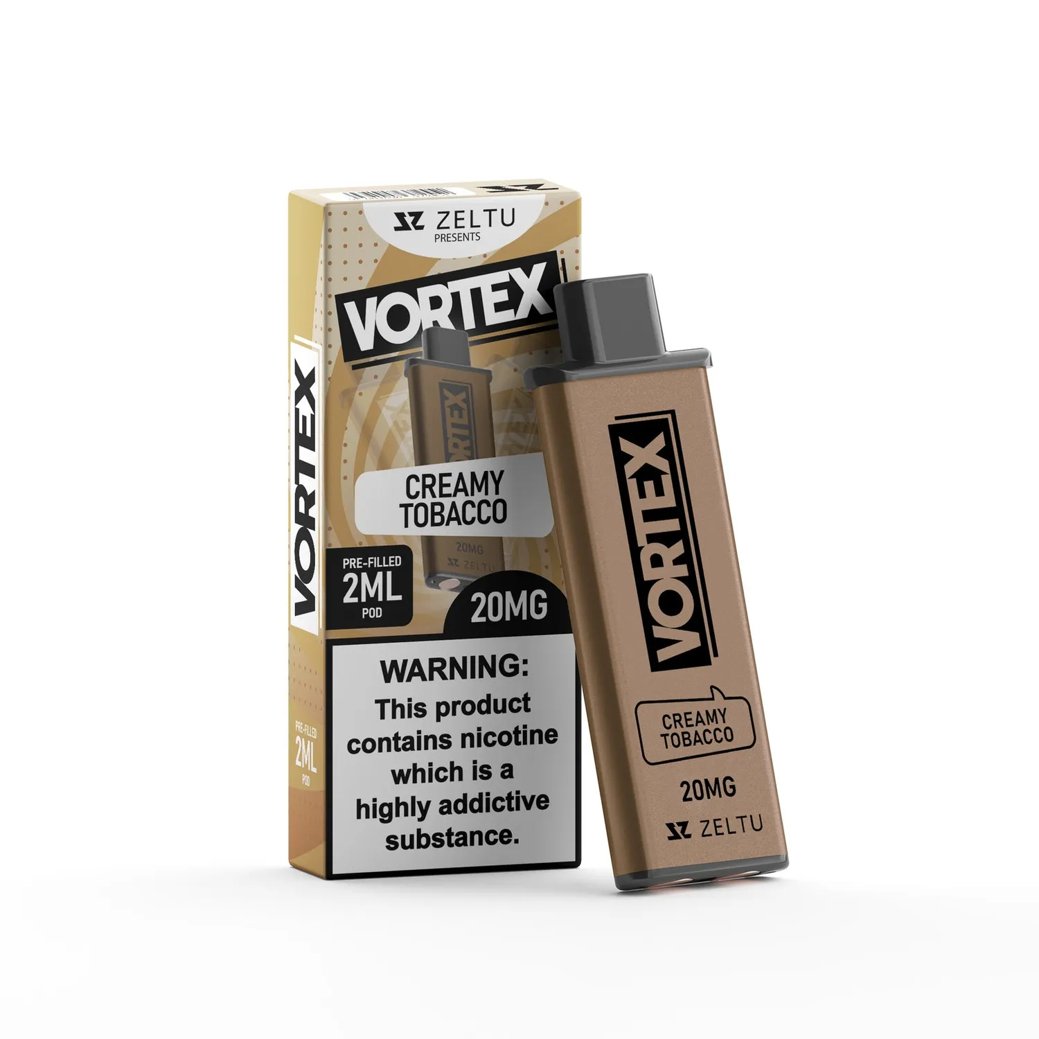 Zeltu X3 Vortex Pod preriempita 20mg tabacco mojito