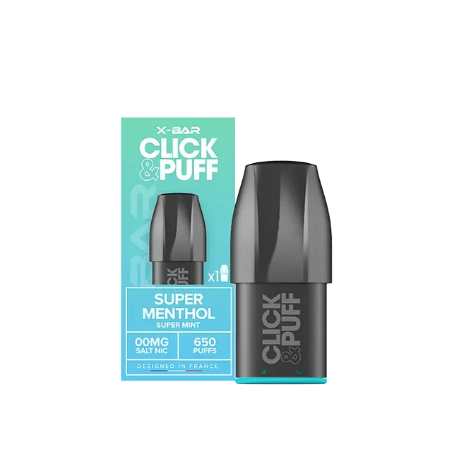 X-Bar Click & Puff pod Super Menthol menta forte