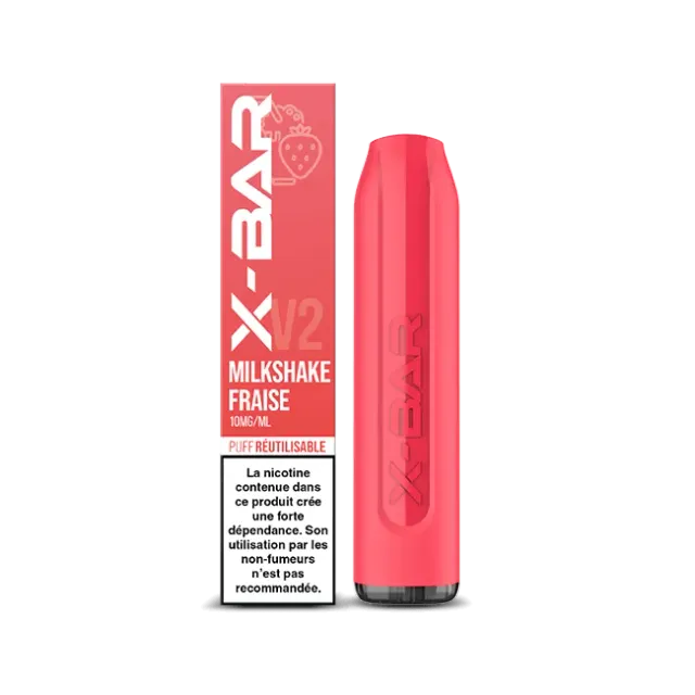 X-Bar 650 Strawberry Milkshake Sigaretta Monouso Cremosa