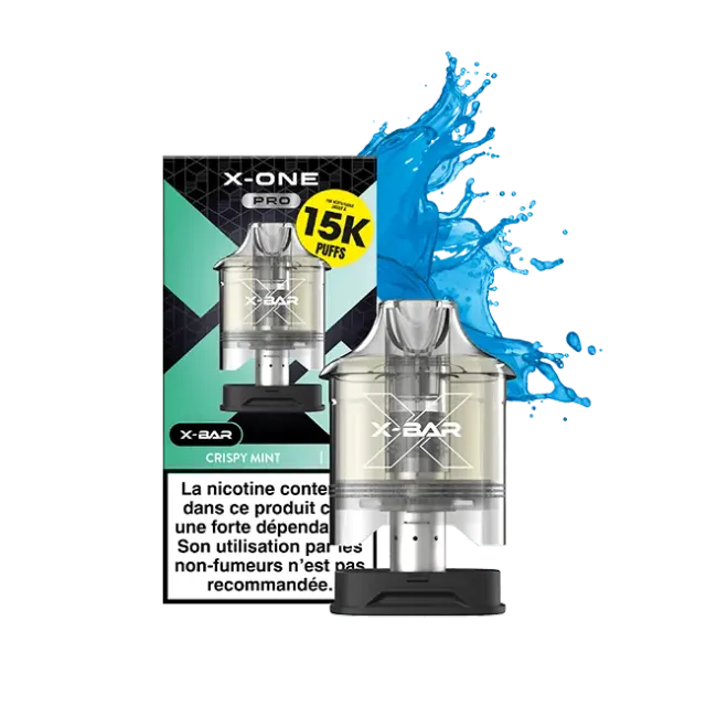 X-Bar X-One Pro Pods Crispy Mint x2 pod menta fresca
