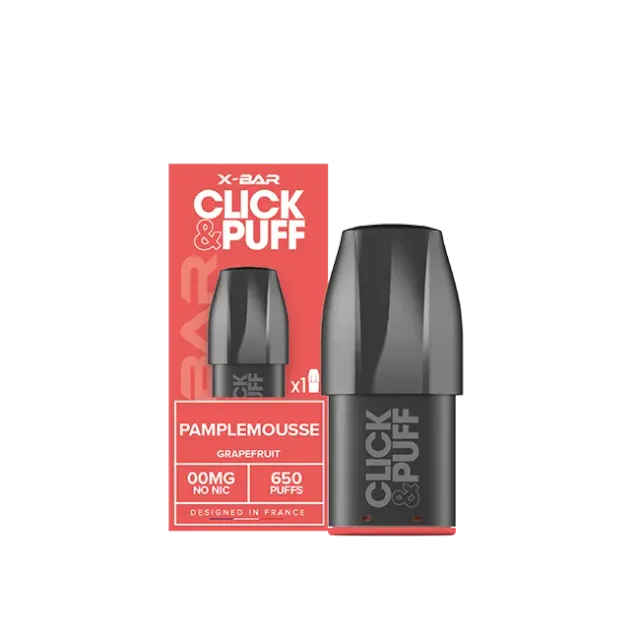 X-Bar Click & Puff Pod Grapefruit pompelmo fresco