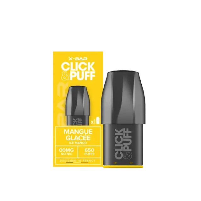 X-Bar Click & Puff Pod Ice Mango ricarica mango