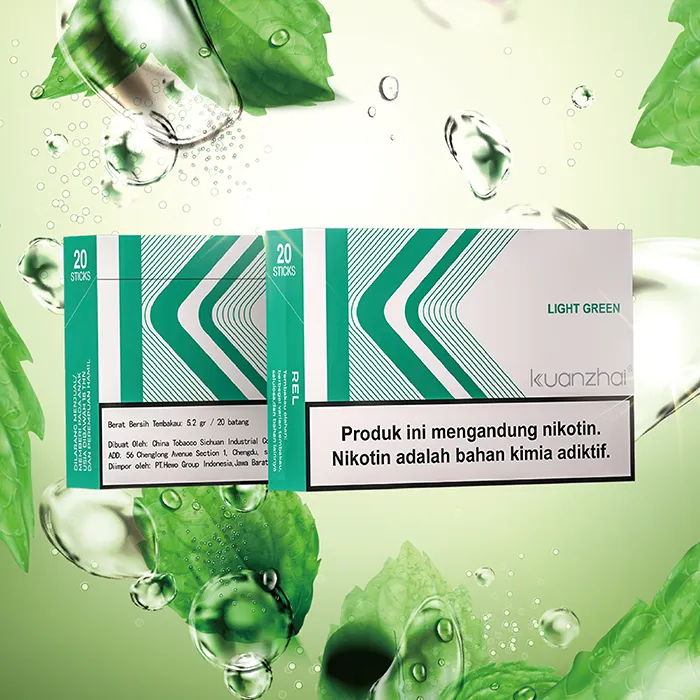 Kuanzhai Light Green stick tabacco riscaldato Kungfu Air
