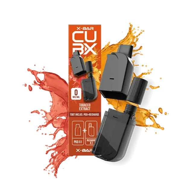 X-Bar CUB-X Pods Tobacco Extract 2pz tabaccoso