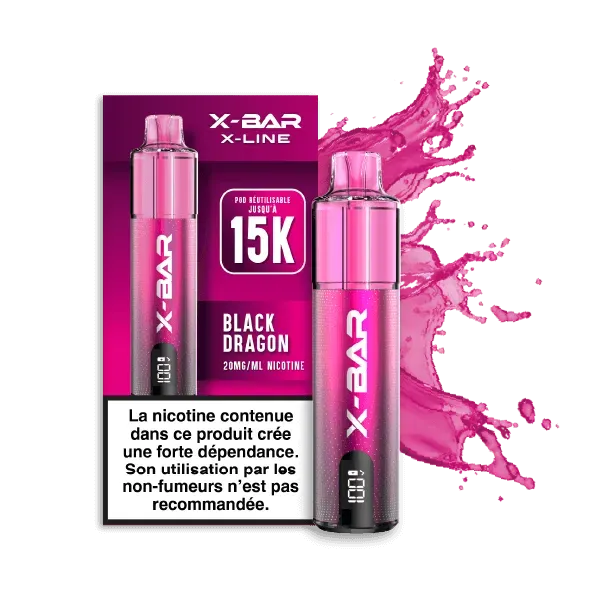 X-Bar X-Line Kit Black Dragon Ice pod ricaricabile