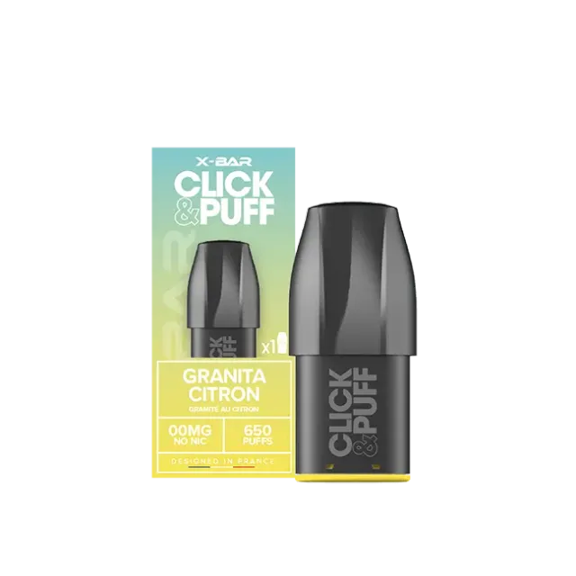 X-Bar Click & Puff Granita Citron pod limone