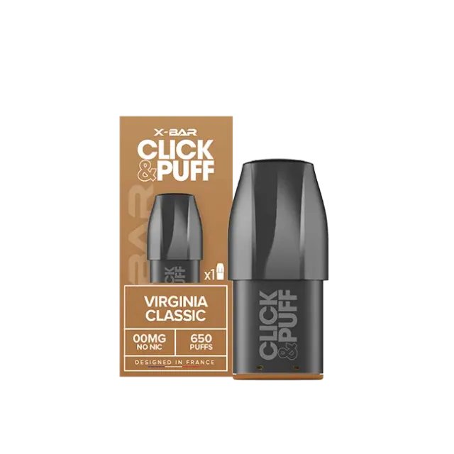 X-Bar Click & Puff pod Virginia Classic tabacco