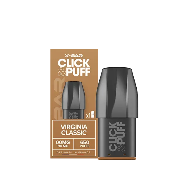 X-Bar Click & Puff pod Virginia Classic tabacco