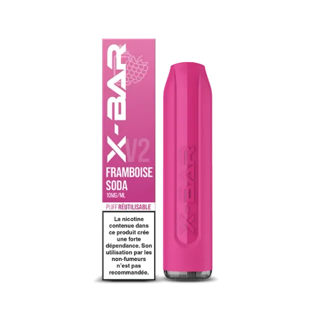 X-Bar 650 Raspberry Soda puff usa e getta gusto soda