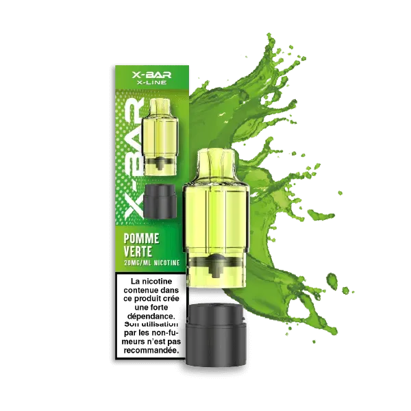 X-Bar Club X-Line Pod Green Apple mela verde